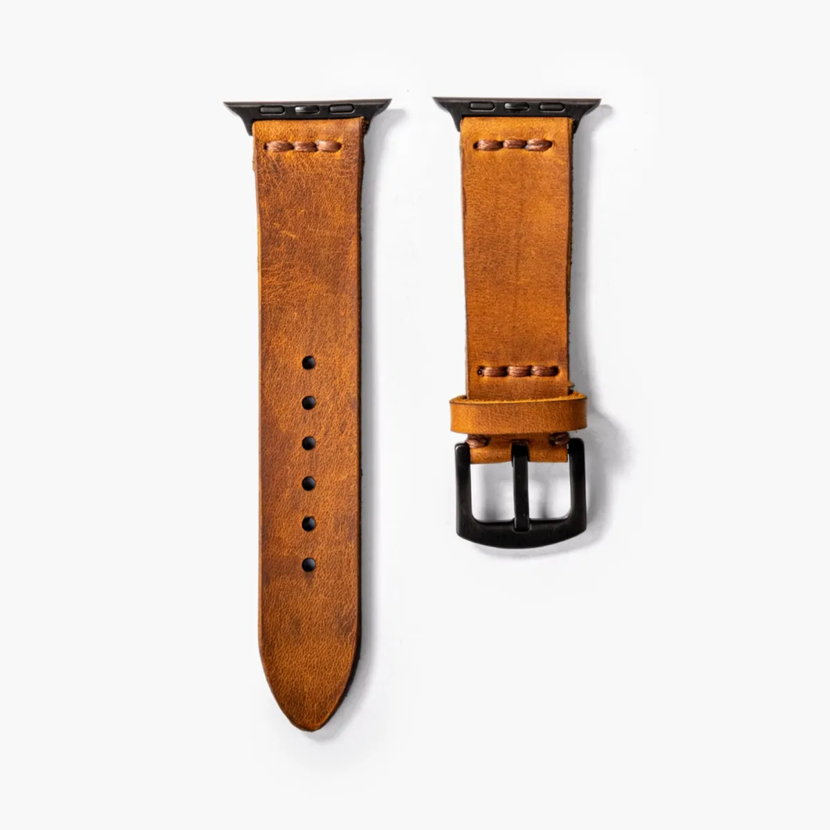 Tek Katlı Deri Apple Watch Kayışı - Cat