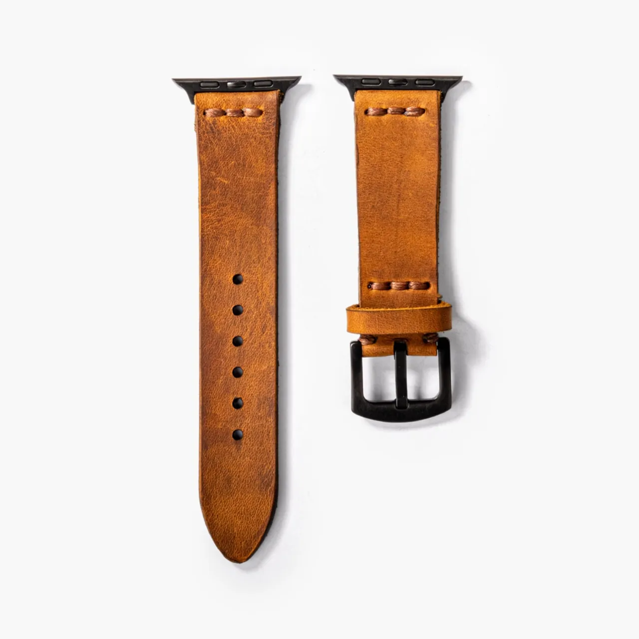 Tek Katlı Deri Apple Watch Kayışı - Cat